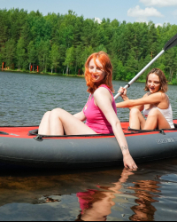 Lesbian kayak champions