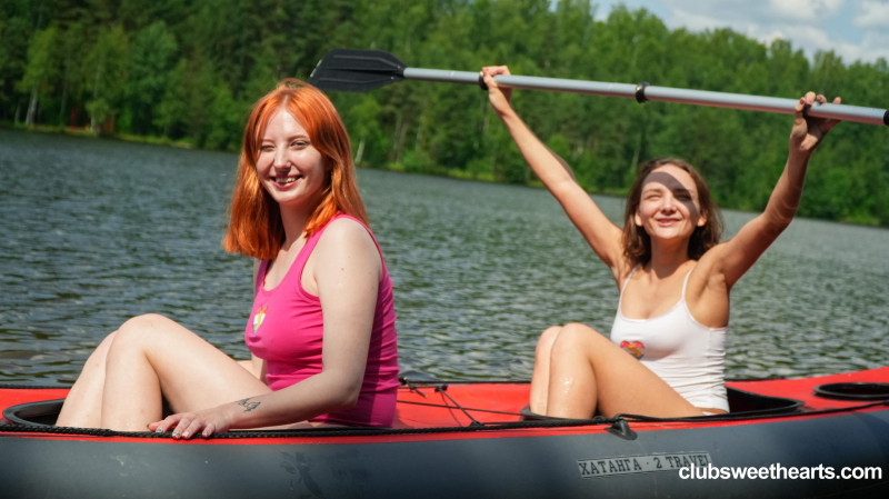 Lesbian kayak champions