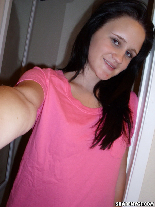 Pink Shirt No Bra