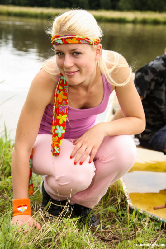 Cathy gets fucked by the lake