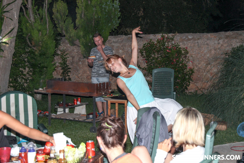 BBQ party ends up fucking at the pool