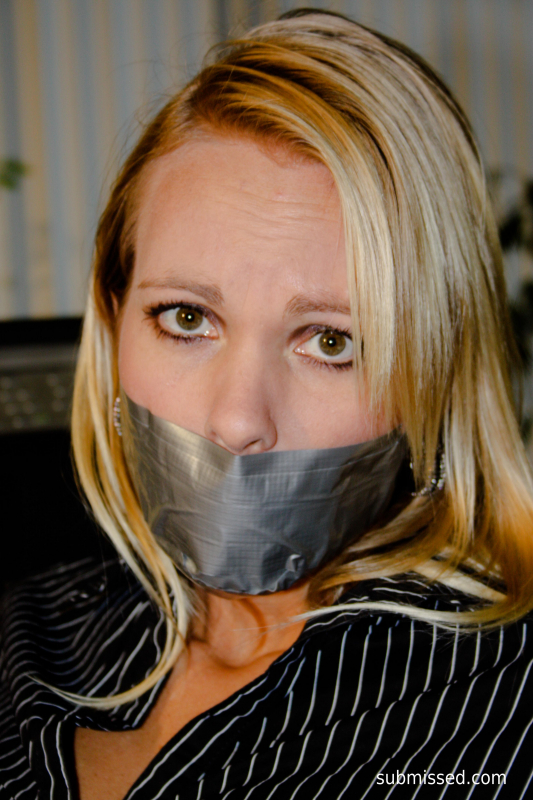 Secretary Tied To Chair Tapegagged