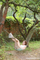 Shelley-Bliss-masturbating-in-garden-hammock