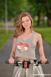 Cam-girl-Merry-Pie-riding-her-bike-without-panties