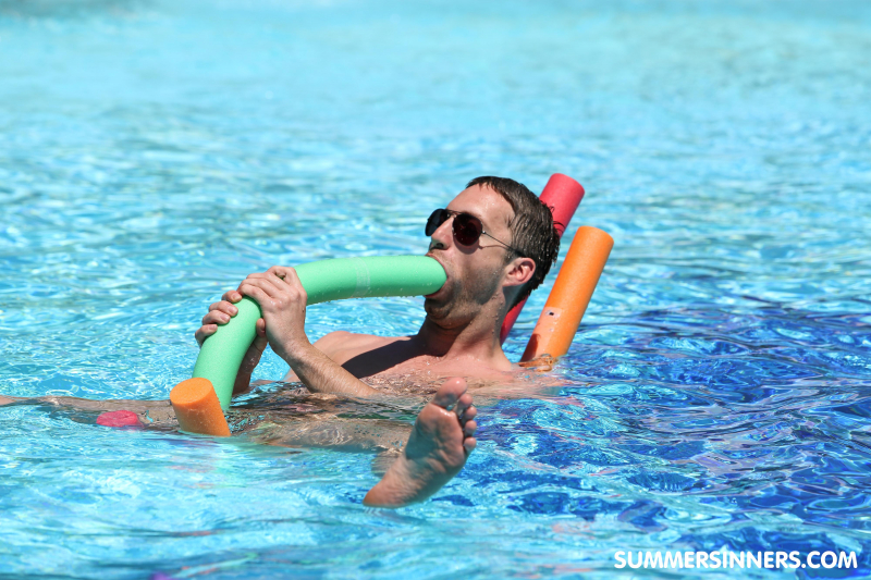 Fun by the pool