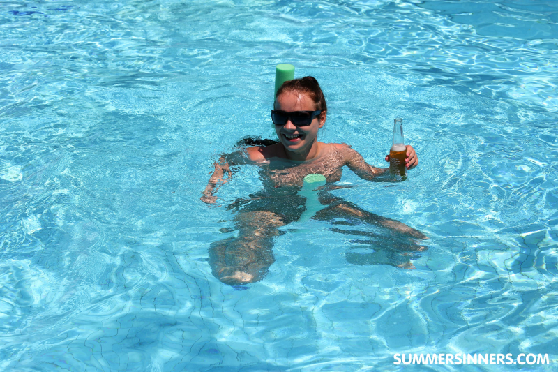 Fun by the pool