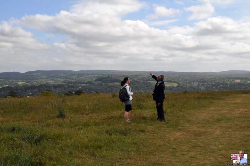 A bird watcher nabs a bird watcher