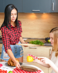 Stuffing pussy for Thanksgiving