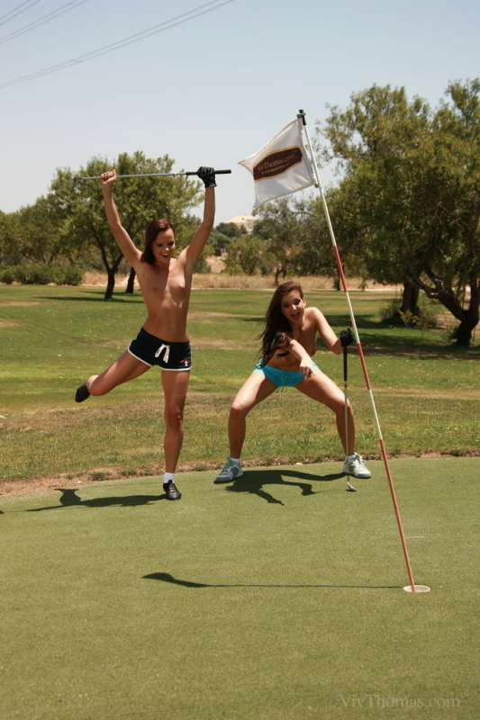 Topless Golfing